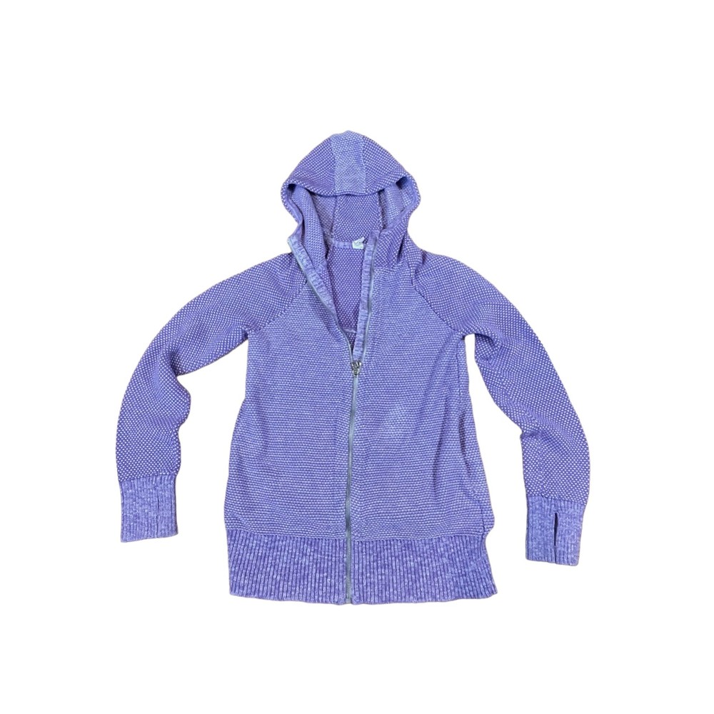 Ivivva By Lululemon Hoodie Girl's Size 14 Purple Full Zip Sweatshirt